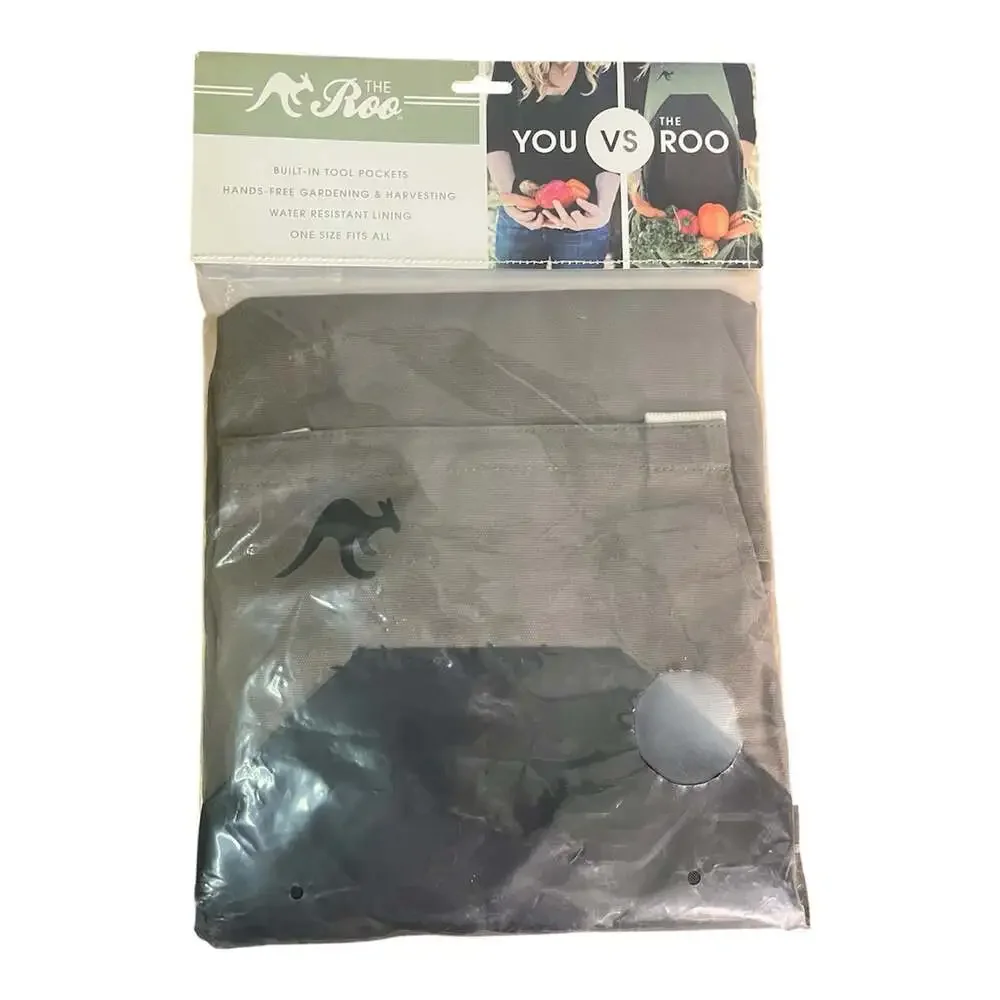 NWT The Roo Gardening Apron Pocket Harvesting Water-Resistant Joey Pouch Tools